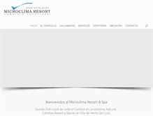 Tablet Screenshot of microclimaresort.com.ar